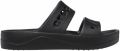 Crocs Baya Platform Dames Klomp Zwart Lichtgewicht Comfortabel - Zwart