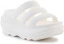 Crocs Classic Mega Crush Tripe Strap Vrouwen Wit Slippers - Thumbnail 2