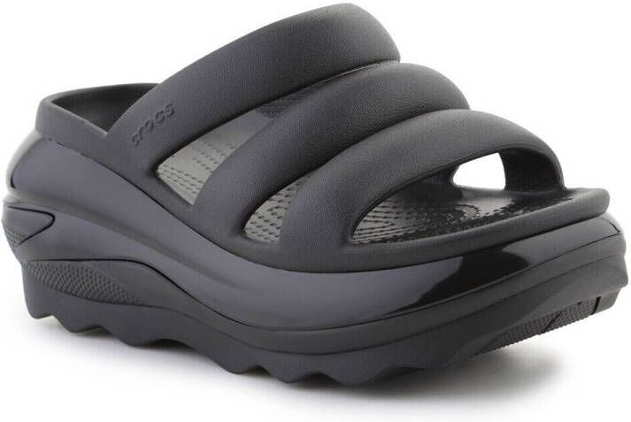 Crocs Classic Mega Crush Tripe Strap Vrouwen Zwart Slippers - Foto 2