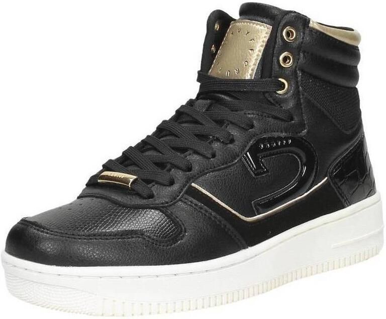 Cruyff Beige High Top Sneakers met Zwarte Accenten Black - Foto 12