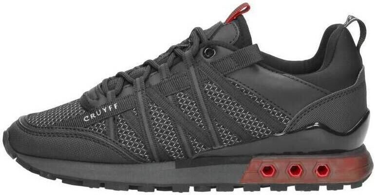 Cruyff Fearia sneakers zwart rood Jongens Imitatieleer 34 - Foto 5