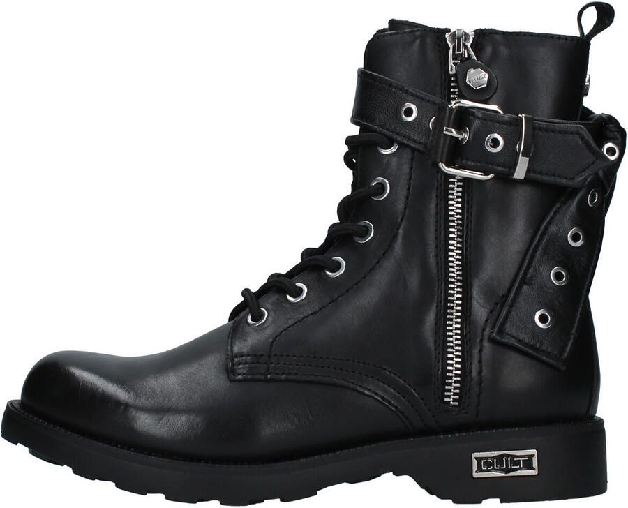 Cult Zwarte Leren Laarzen met Gespdetail Black Dames - Foto 2