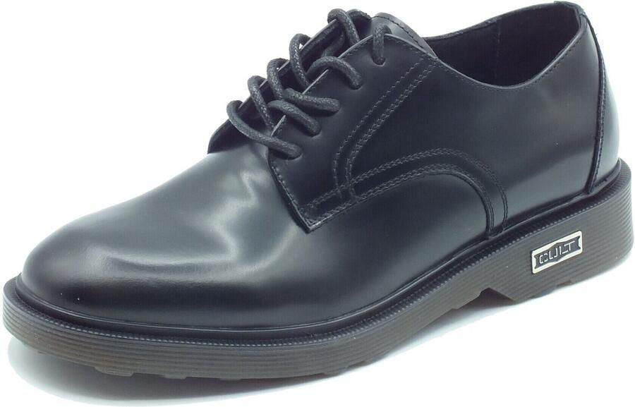 Cult Klassieke Oxford Schoenen Zwart Leer Black Heren - Foto 5