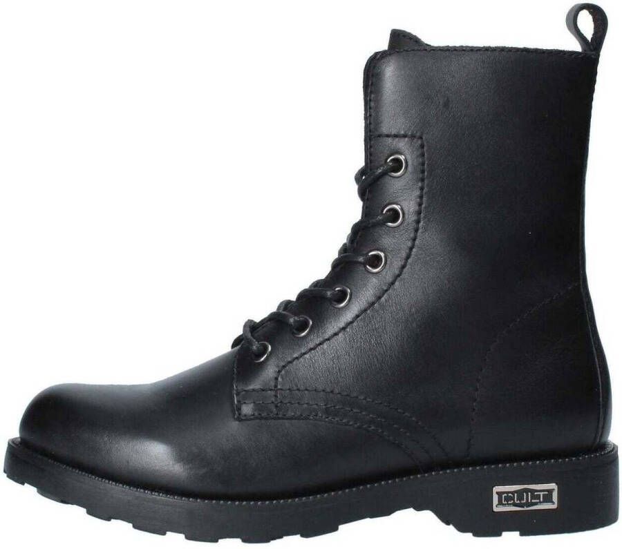 Cult Zwarte Leren Laarzen Black Dames - Foto 3