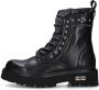 Cult Dames Enkellaarsjes Leer Mid Black Dames - Thumbnail 2