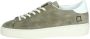 D.a.t.e. Groene Nubuck Sneakers met Wit Leren Inzetstuk Green Heren - Thumbnail 2