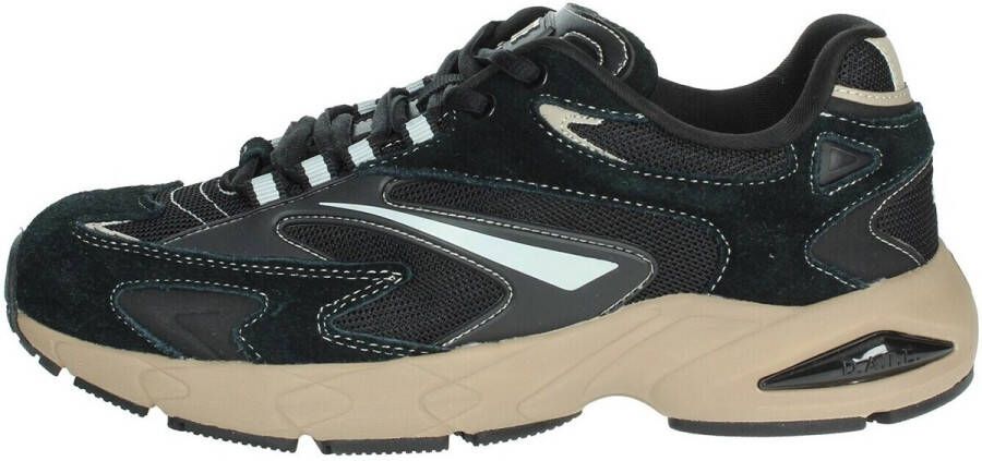 D.a.t.e. Zwarte Mesh Sneaker met Contrasterend Logo Zwart Heren - Foto 2