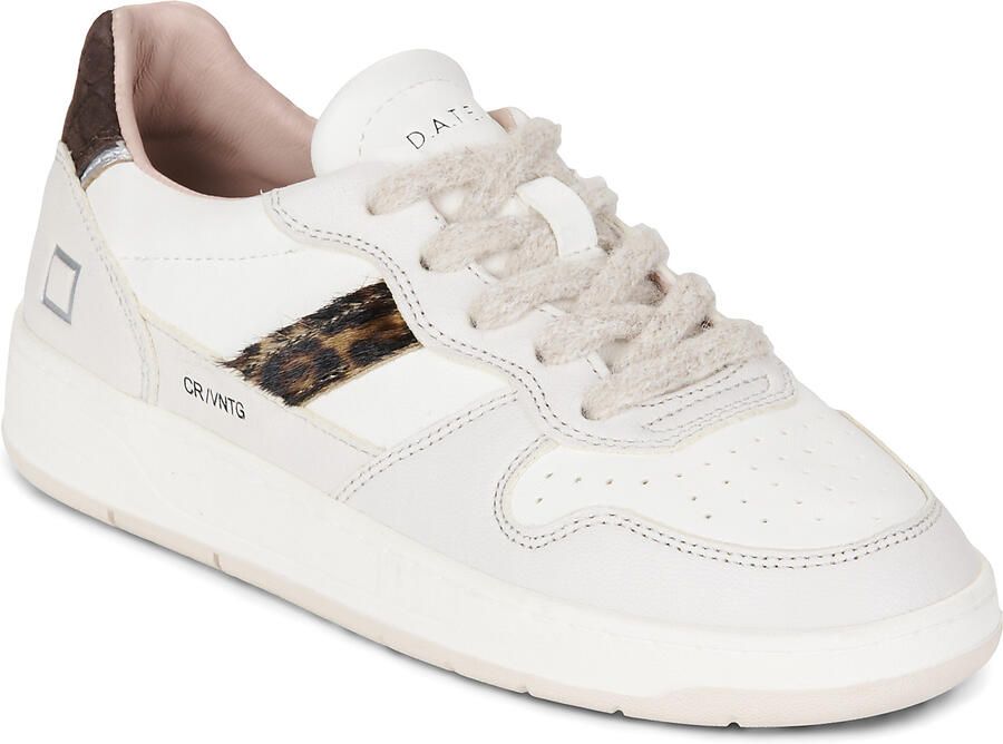 D.A.T.E. Lage Sneakers COURT 2.0 VINTAGE IVORY-LEOPARD