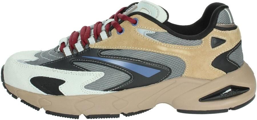 D.a.t.e. Grijze hardloopschoenen met suède en TPU-inzetstukken Grijs Heren - Foto 5