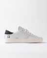 D.A.T.E. Lage Sneakers M451-HL-BA-WL HILL LOW BASIC-WHITE BLUE - Wit