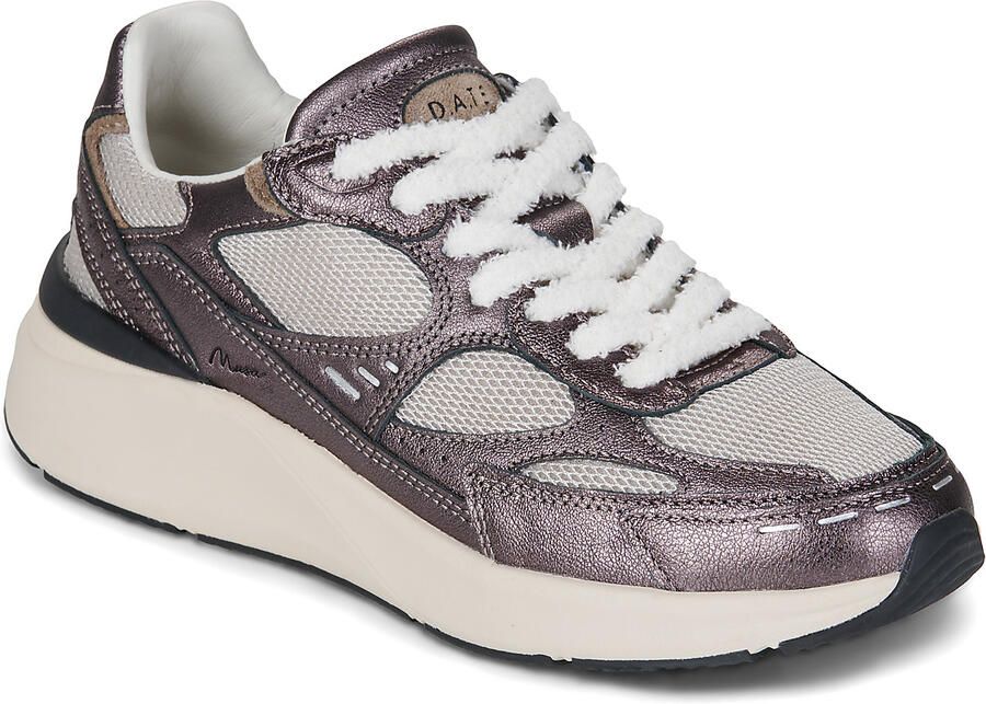 D.A.T.E. Lage Sneakers MUSA LAMINATED TAUPE