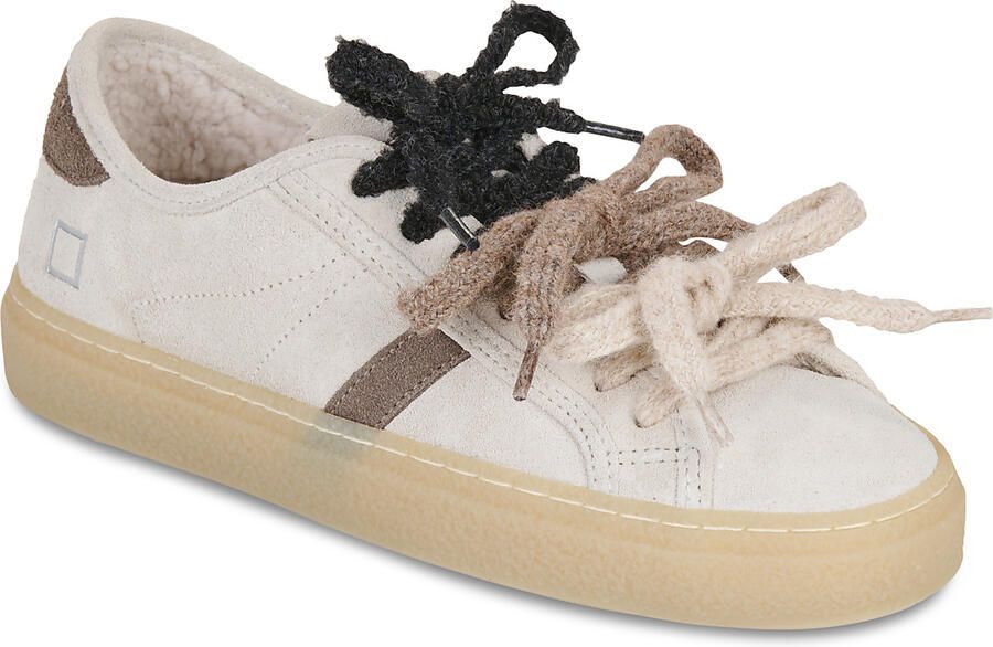 D.A.T.E. Lage Sneakers TENDER SUEDE IVORY
