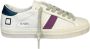 D.a.t.e. Witte leren sneakers met gebarsten details White Dames - Thumbnail 2