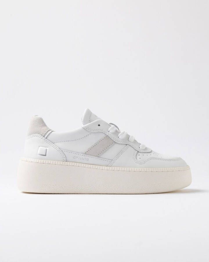 Date Lage Sneakers W431-CP-VC-WH COURT PLATFORM-WHITE