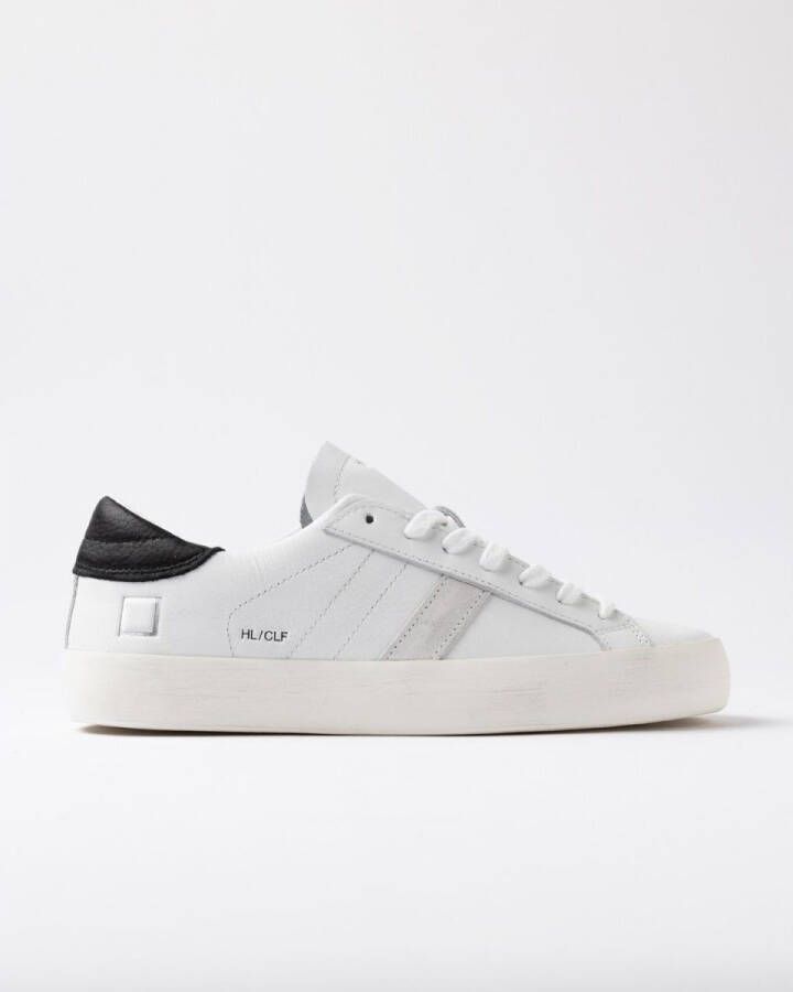 Date Lage Sneakers W431-HL-CA-WB HILL LOW CALF-WHITE BLACK