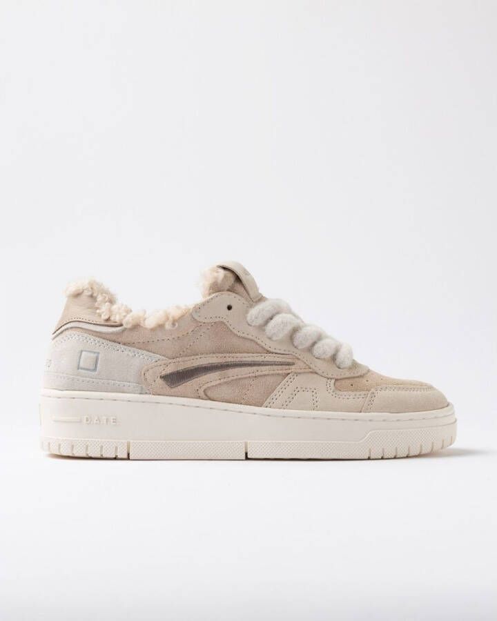 Date Lage Sneakers W431-TPF-MN-BI- TORNEO PURE FUR-MONO BEIGE