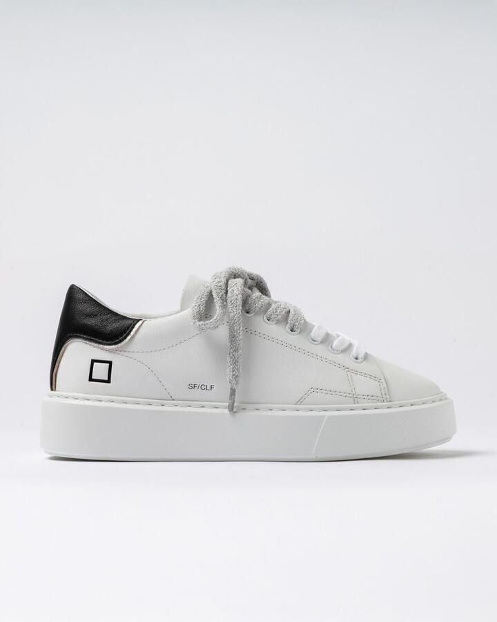 Date Lage Sneakers W441-SF-CA-WB SFERA CALF-WHITE BLACK