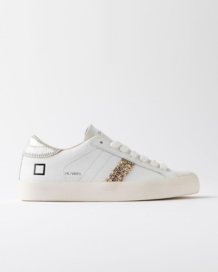 D.A.T.E. Lage Sneakers W451-HL-VN-WS HILL LOW VINTAGE-WHITE SILVER - Foto 5