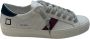 D.a.t.e. Witte leren sneakers met gebarsten details White Dames - Thumbnail 10