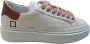 D.a.t.e. Wit-Roze Sfera Patent Leren Sneakers met Veters White Dames - Thumbnail 2