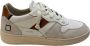D.a.t.e. Leren Sneakers met Zijlogo Band White Heren - Thumbnail 2