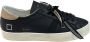 D.a.t.e. Blauwe Leren Sneakers met Witte Hiel Black Heren - Thumbnail 2