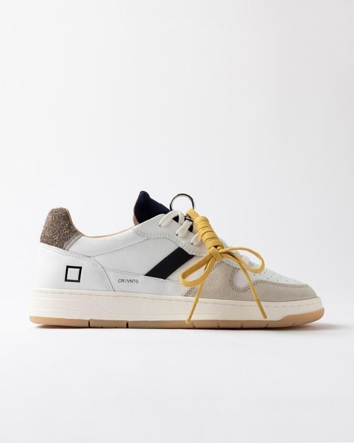D.A.T.E. Sneakers M451-C2-VN-WN COURT 2.0 VINTAGE-WHITE BROWN - Foto 7