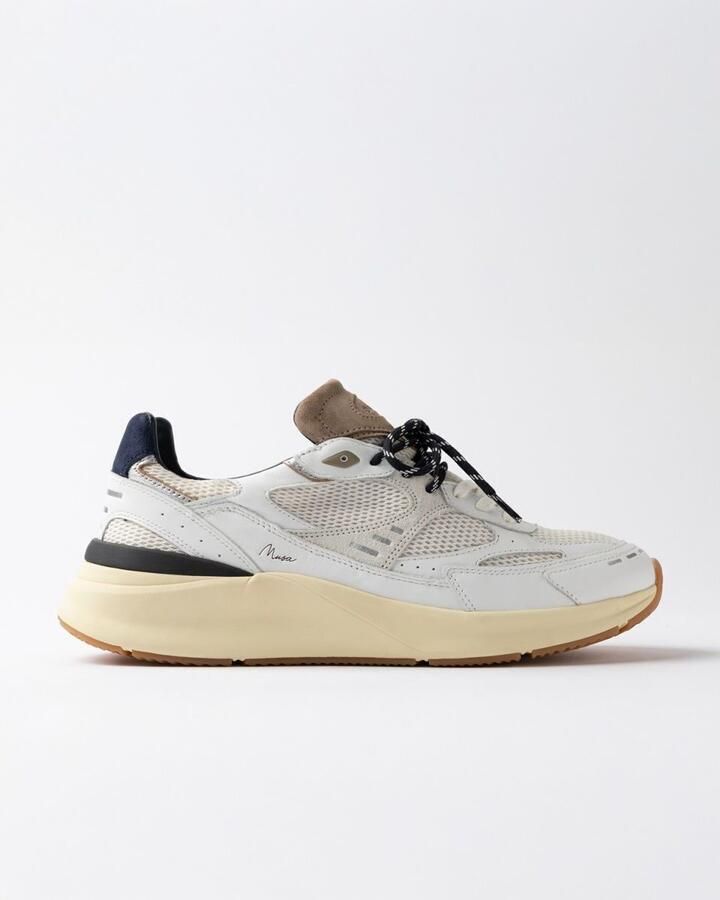 D.A.T.E. Sneakers M451-MS-HF-WL MUSA HF-WHITE BLUE