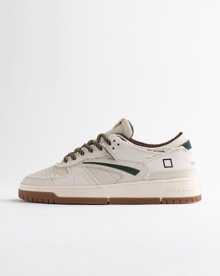 D.A.T.E. Sneakers M451-TO-TX-IV TORNEO TEXTILE-IVORY - Foto 6