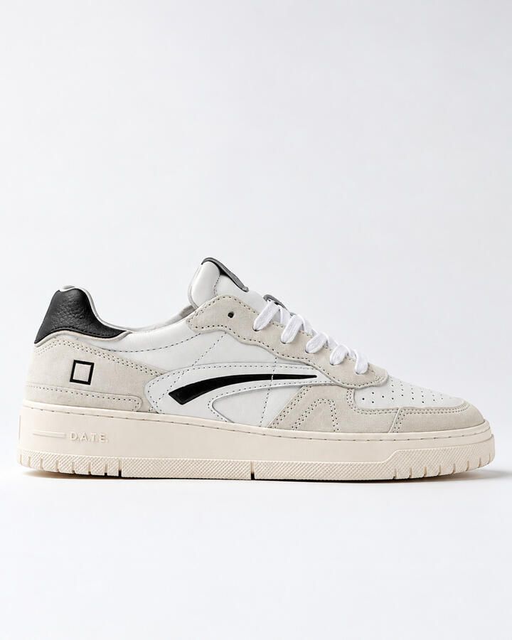 D.A.T.E. Sneakers M451-TP-CA-WB TORNEO PURE CALF-WHITE BLACK