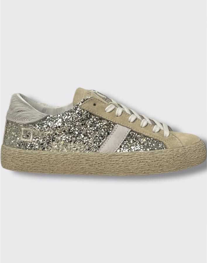 D.a.t.e. Lage Glitter Platinum Sneakers - Foto 4