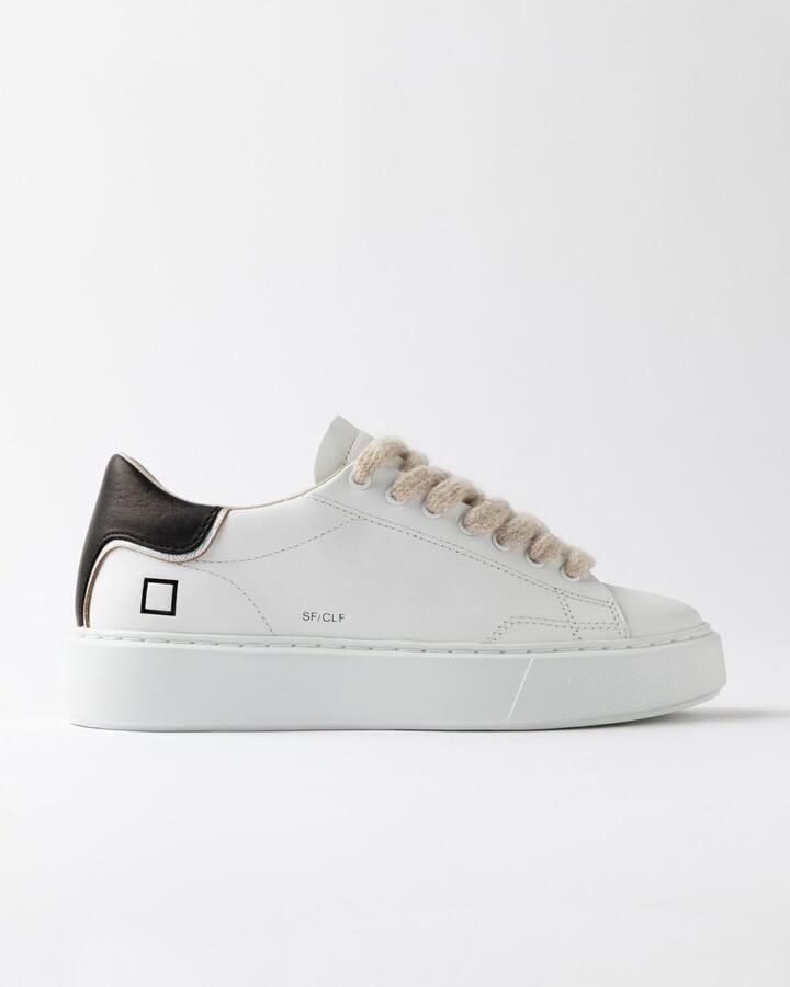 D.A.T.E. Sneakers W451-SF-CA-WB SFERA CALF-WHITE BLACK