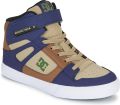 DC Shoes Pure High-Top Ev Jongens Blauw Hoge Schoenen - Navy Tan/Bruin
