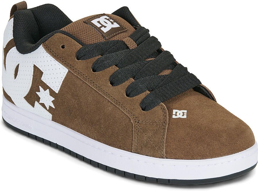 DC Shoes Court Graffik Sneakers Heren Bruin Suède