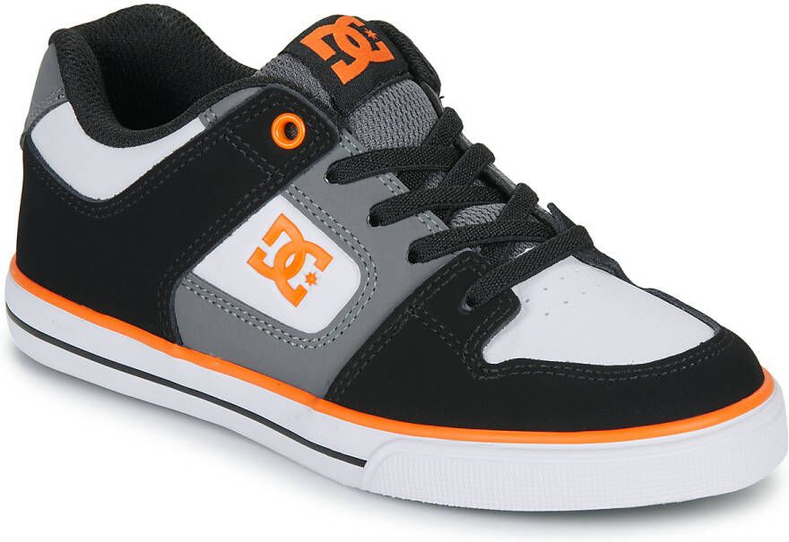 DC Pure Elastic Kids Skate Schoenen grijs