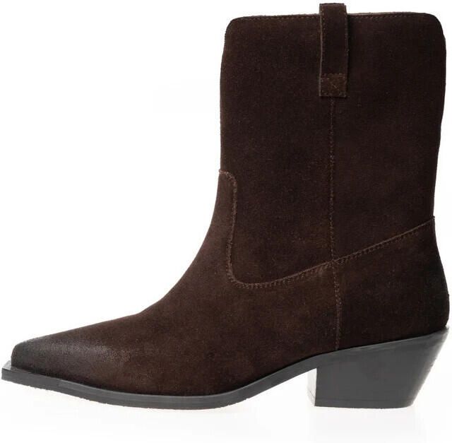 Copenhagen Shoes The Couture Walk S western suède cowboy boots donkerbruin