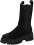Copenhagen Studios Vintage Suede Combatlaarzen met Geborduurde Details Black Dames - Thumbnail 2