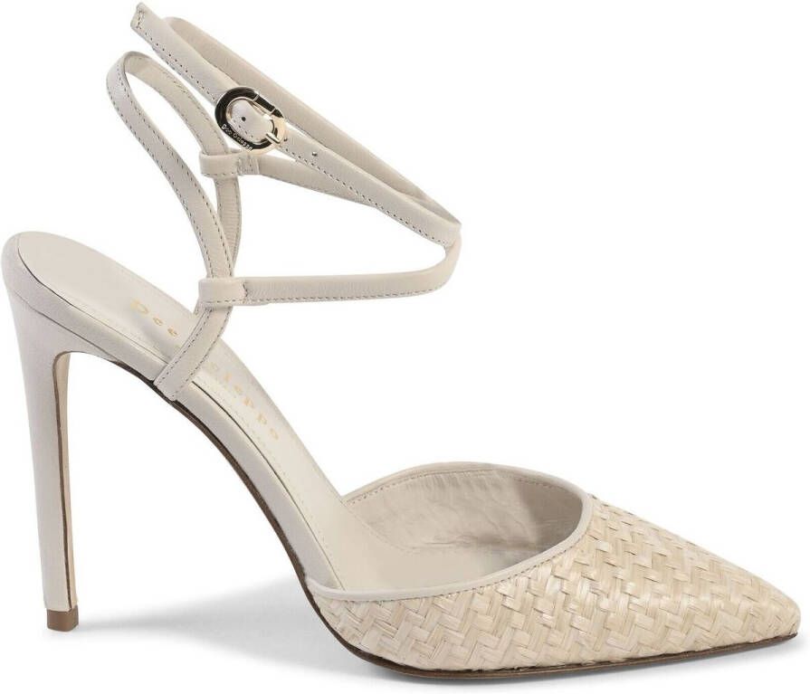 Dee Ocleppo Sandalen Geweven Leren Pumps Enkelbandje Stijl