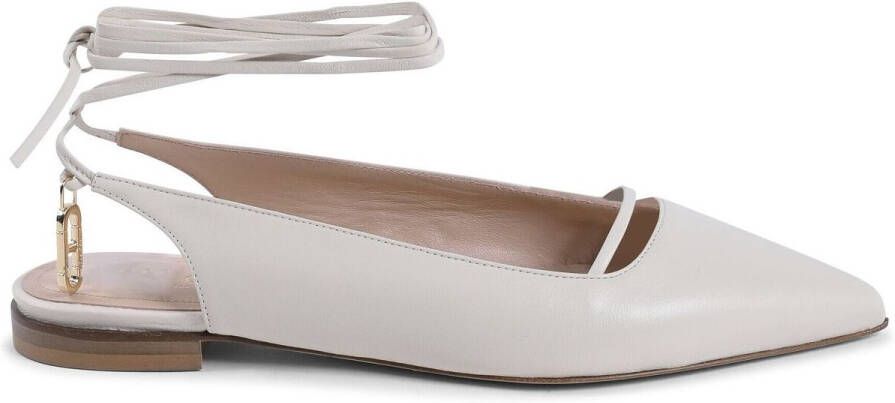 Dee Ocleppo Sandalen Ketting Ballerina's Leer OffWhite