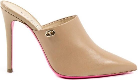 Dee Ocleppo Sandalen Leren muiltjes hoge hakken