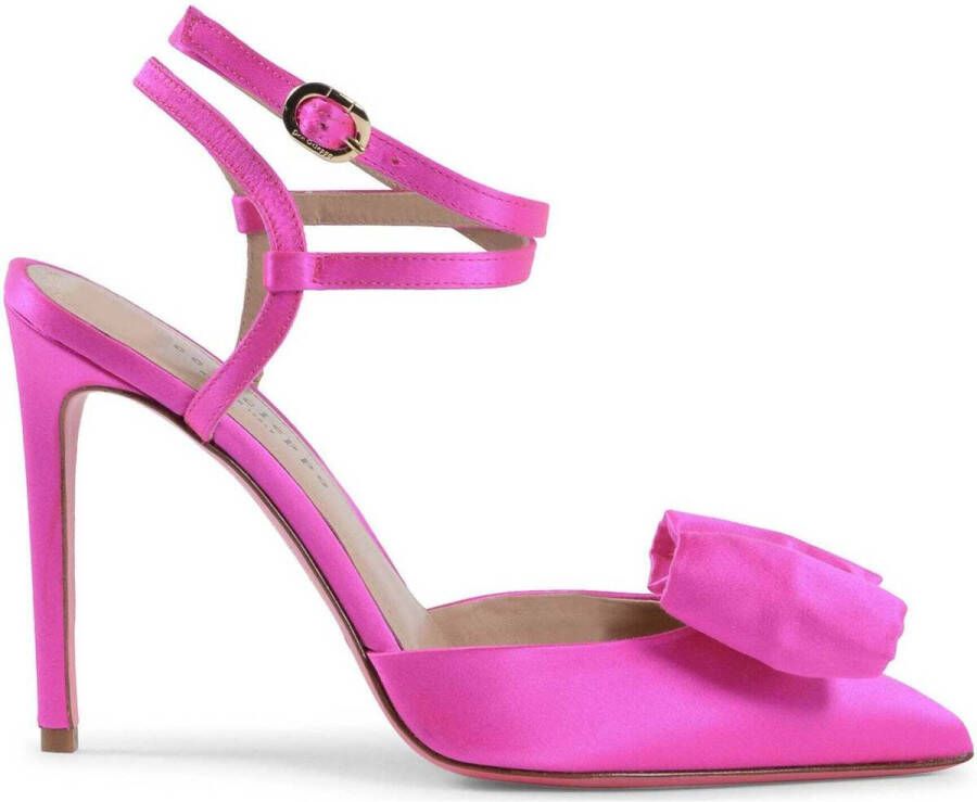 Dee Ocleppo Sandalen Strik Detail satijnen pumps