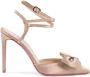 Dee Ocleppo Stijlvolle Satijnen Enkelband Stiletto's Pink Dames - Thumbnail 2