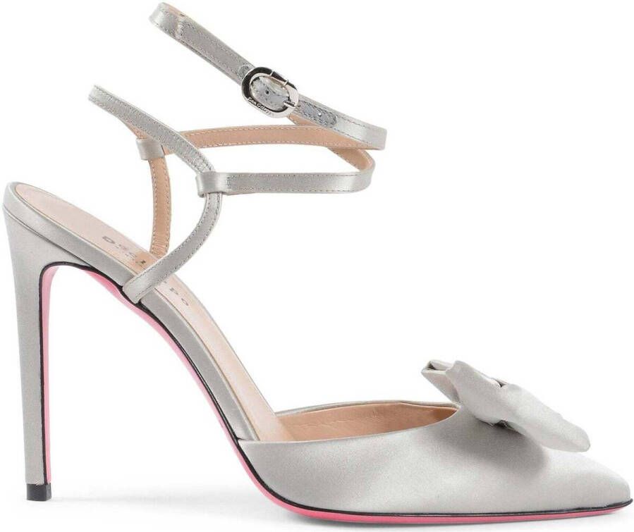 Dee Ocleppo Sandalen Bow Slingback PumpsZilver Satijn