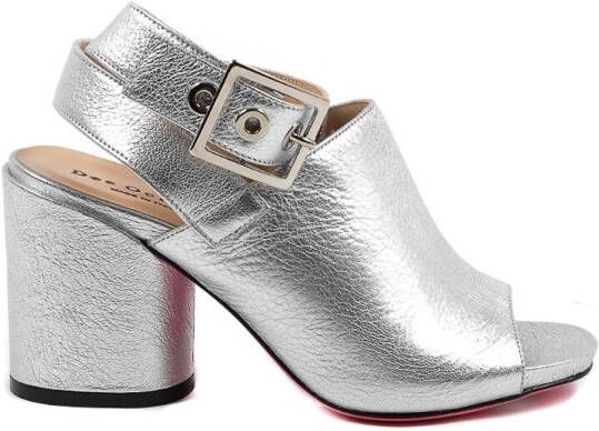 Dee Ocleppo Sandalen Slingback sandaalmodel met zilveren gesp