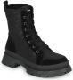 Desigual veterboots met panterprint zwart - Thumbnail 2