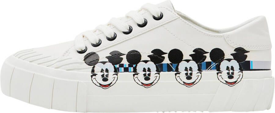 Desigual Witte Veterschoenen voor Dames White Dames