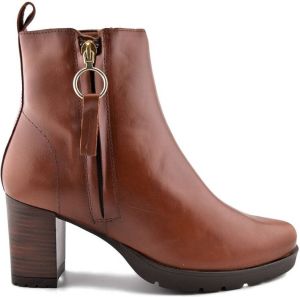 Desiree Enkellaarzen Botines marrones de Piel de tacón alto by