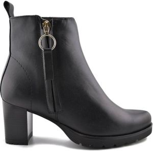 Desiree Enkellaarzen Botines negros de Piel de tacón alto by