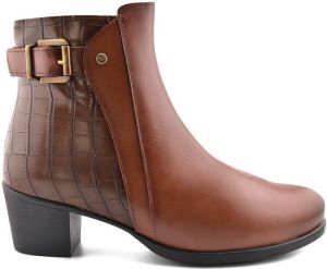 Desiree Enkellaarzen Botines marrones de Piel de tacón by
