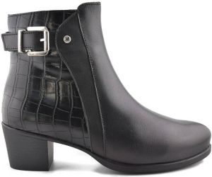 Desiree Enkellaarzen Botines negros de Piel de tacón by
